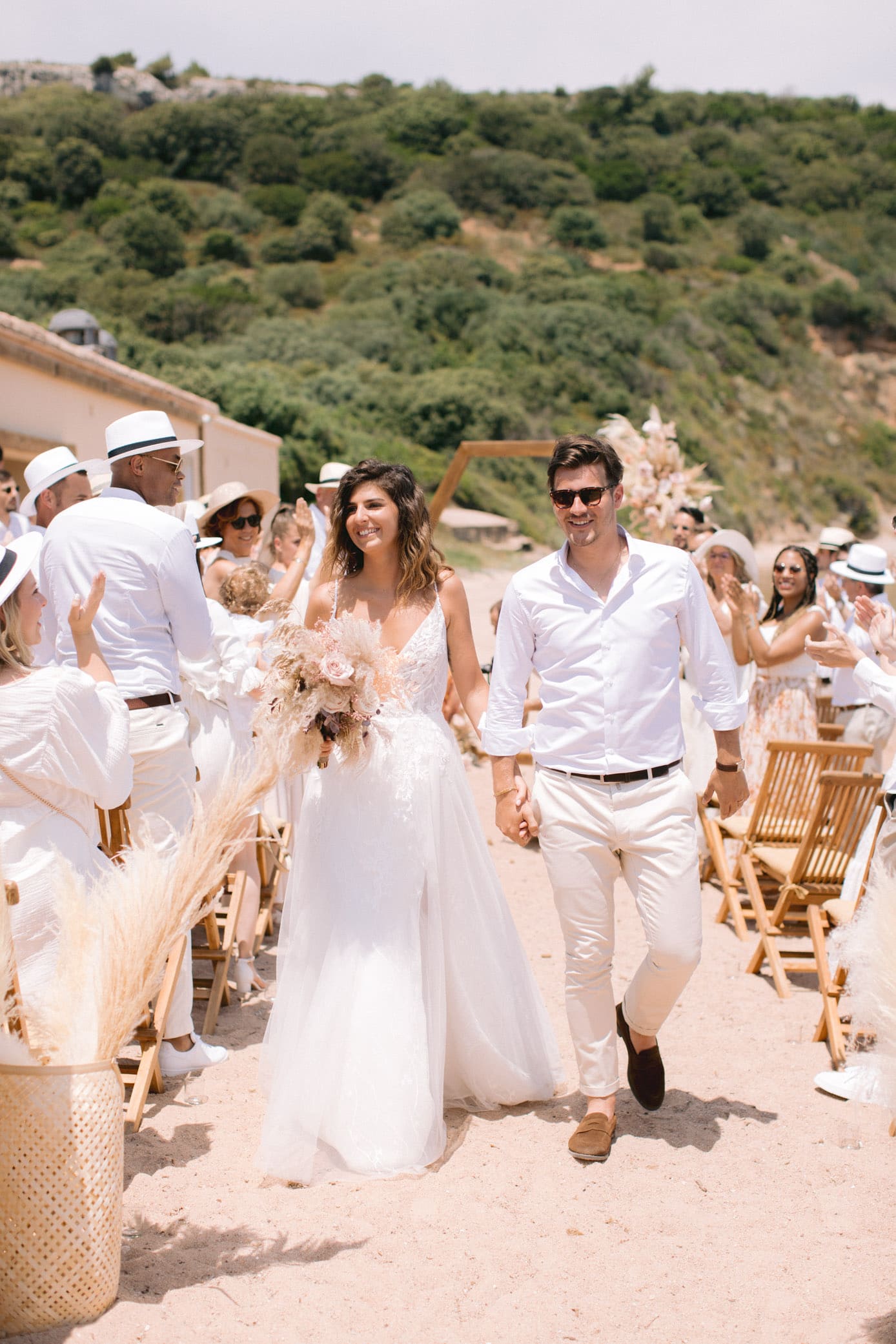 cérémonie sur le sable en corse
