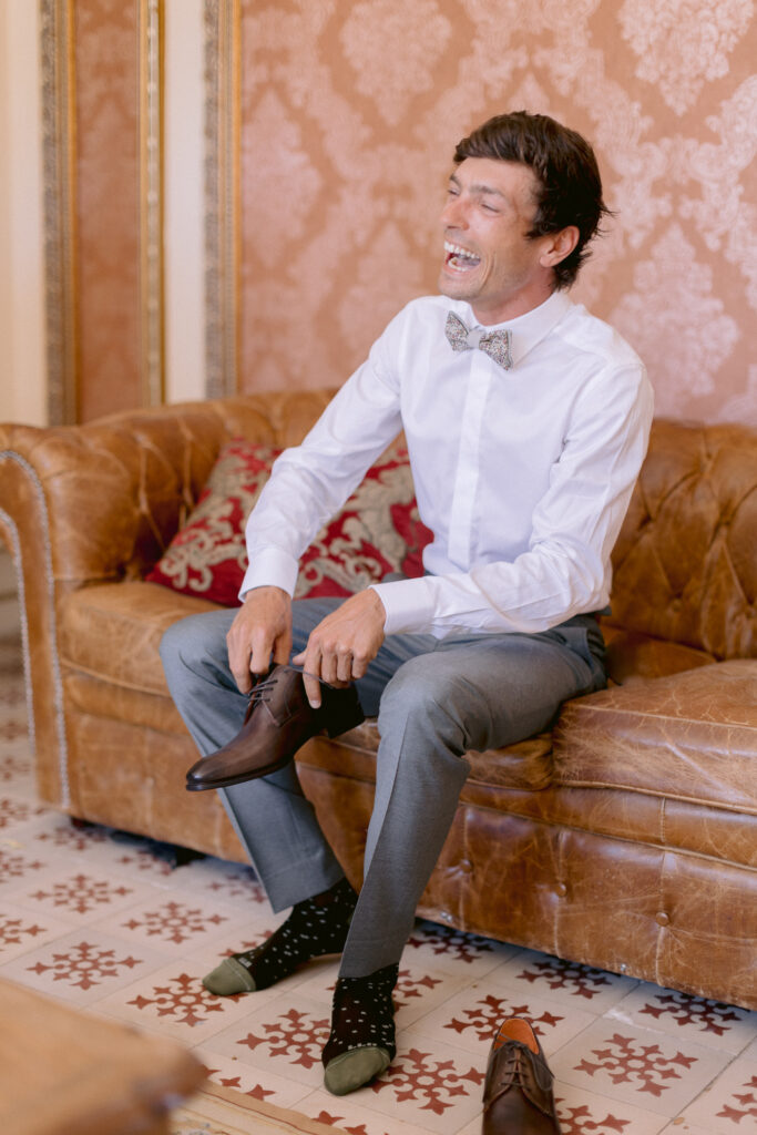 préparatifs du marié