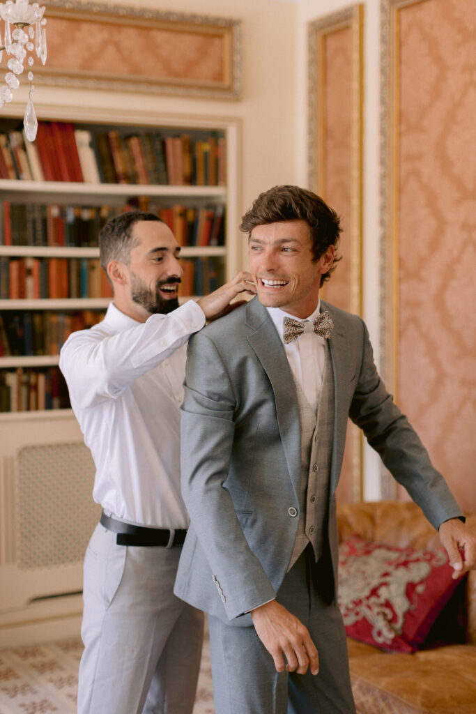 préparatifs du marié