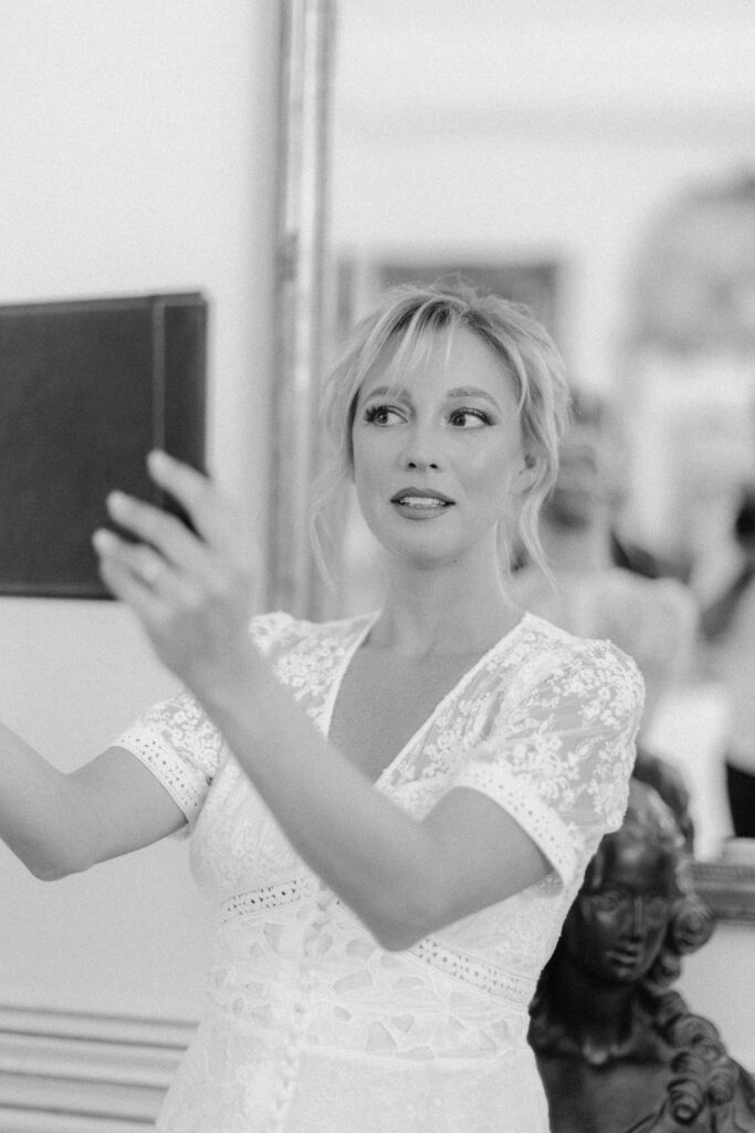 coiffure de la mariée