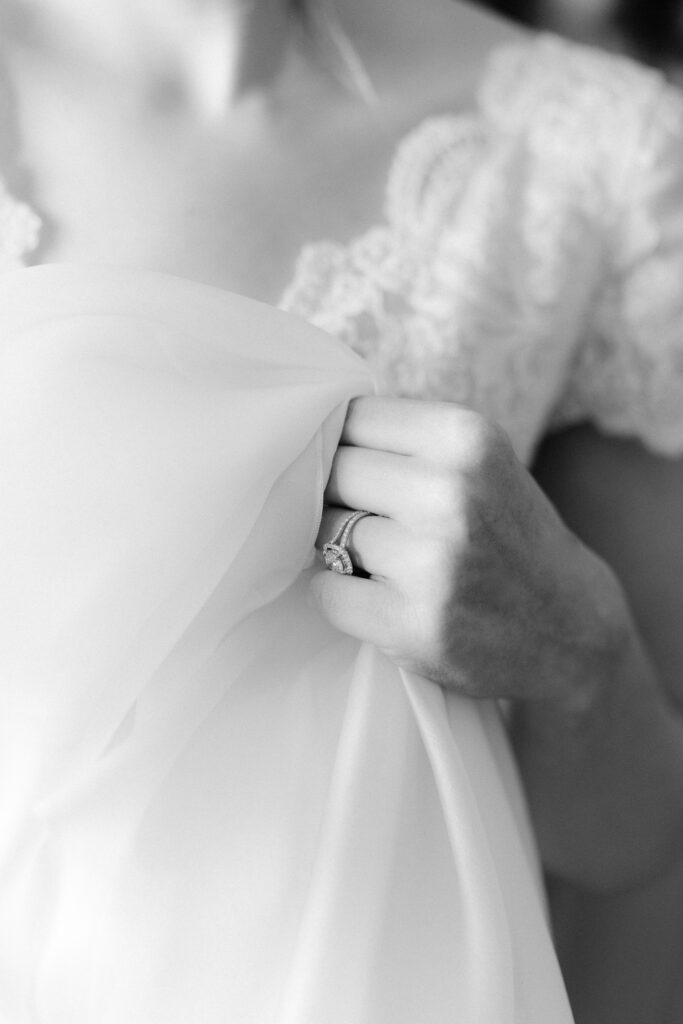 préparatifs de la mariée